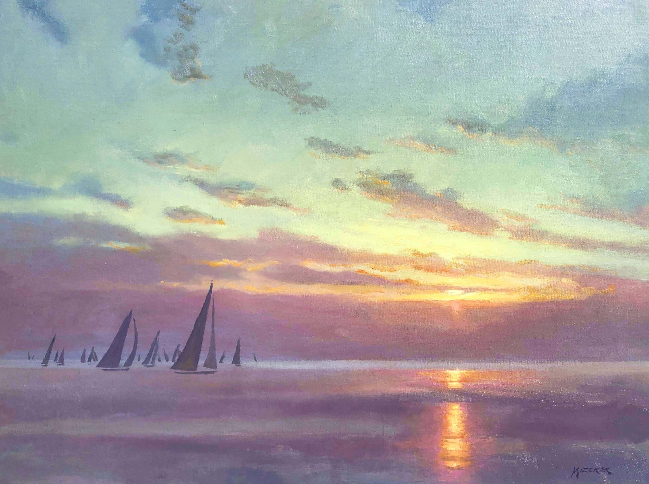 SailsDancingOnTheSea18x24